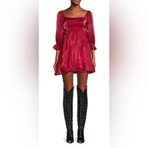 Allison + Kelly Organza Fit & Flare Dress